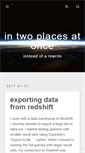 Mobile Screenshot of intwoplacesatonce.com